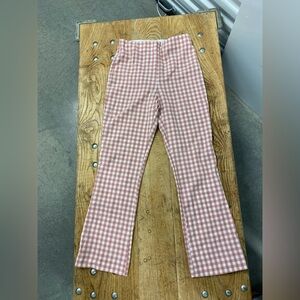 Zara Pink & White Checkered Bottoms
